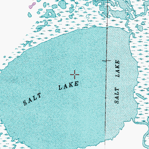 Topographic Map of Salt Lake, TX