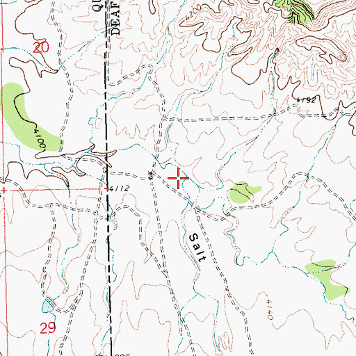 Topographic Map of Salt Well Canyon, TX