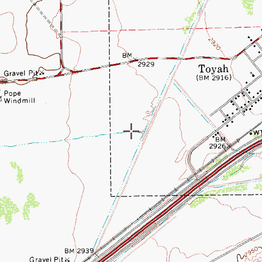 Topographic Map of San Martine Draw, TX