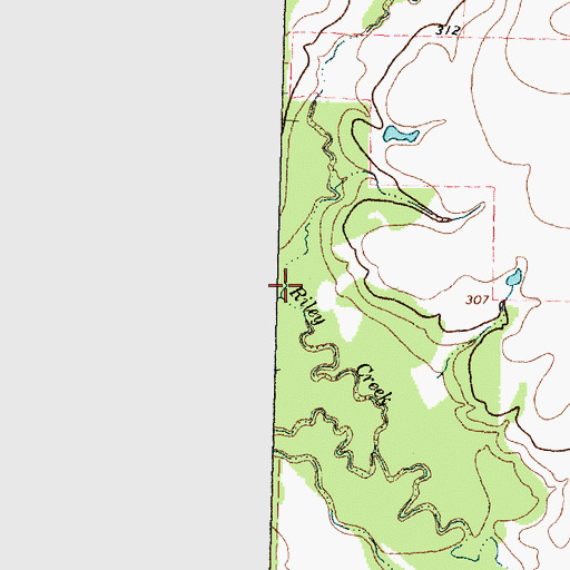 Topographic Map of Sand Branch, TX