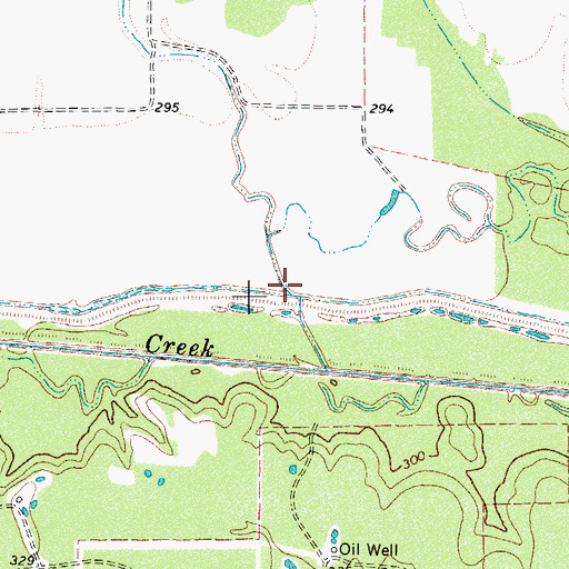 Topographic Map of Sand Branch, TX