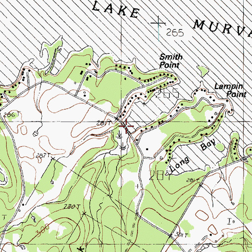 Topographic Map of Sand Creek, TX