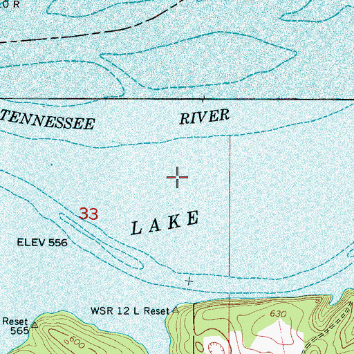 Topographic Map of Gilchrist Island (historical), AL