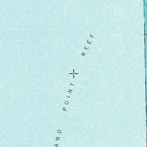 Topographic Map of Sand Point Reef, TX