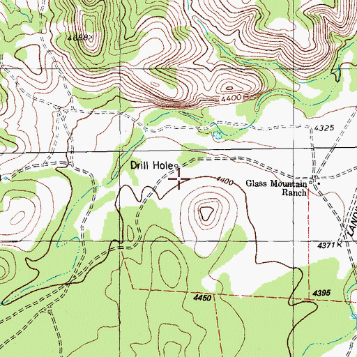 Topographic Map of Sanderson Cabin, TX