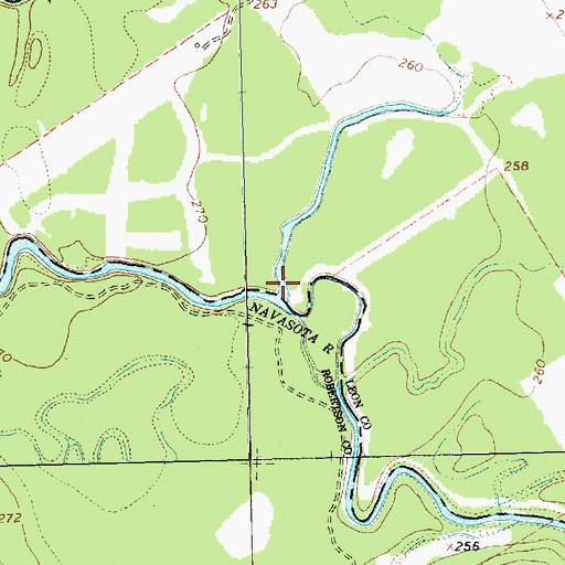 Topographic Map of Sandy Creek, TX