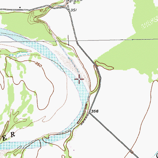 Topographic Map of Sandy Creek, TX
