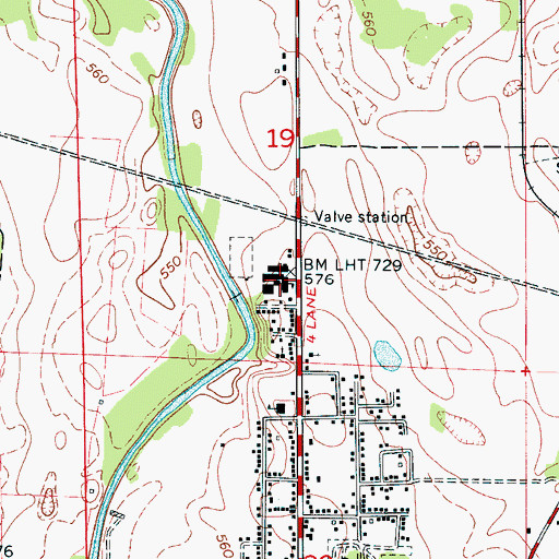 Topographic Map of Hubbard Elementary School, AL