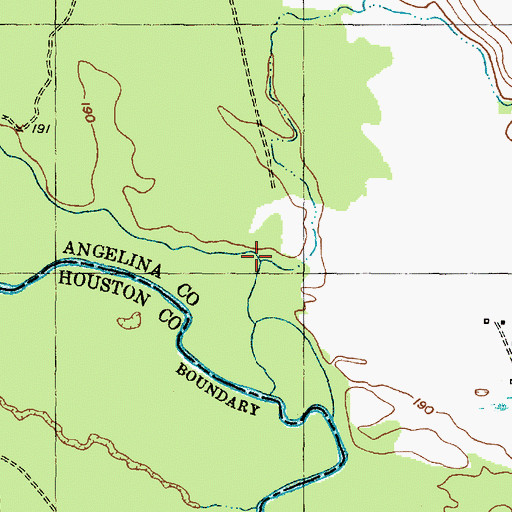 Topographic Map of Sapulpa Creek, TX