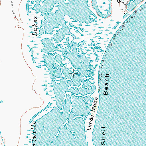 Topographic Map of Sartwelle Lakes, TX