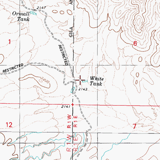 Topographic Map of White Tank, AZ