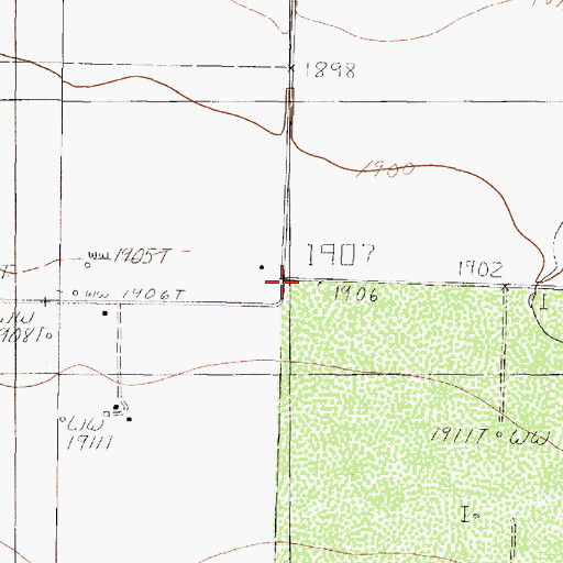 Topographic Map of Scherz School, TX