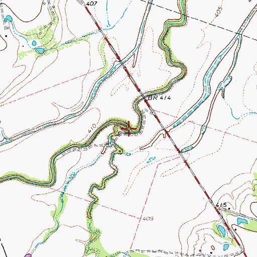 Topographic Map of Schoolhouse Branch, TX
