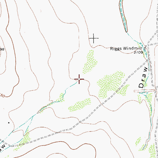 Topographic Map of Schoolhouse Draw, TX