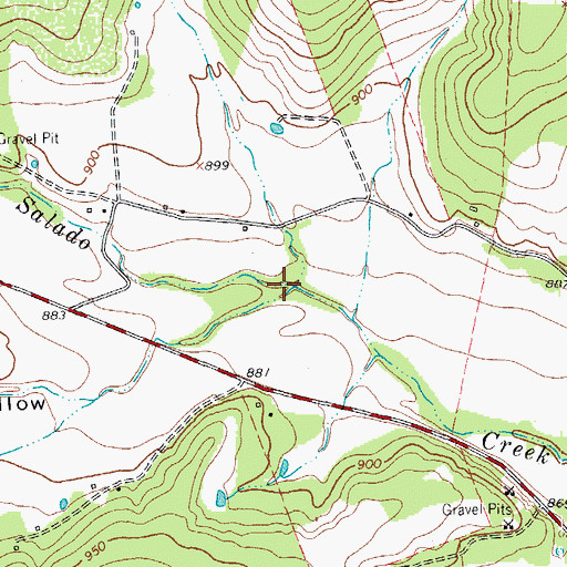 Topographic Map of Schoolhouse Hollow, TX