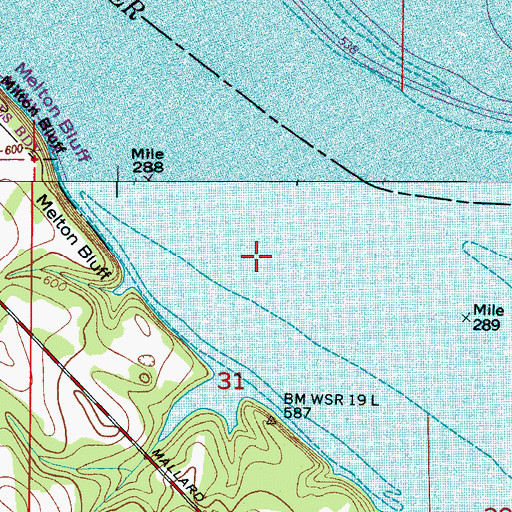 Topographic Map of Lower Bar, AL