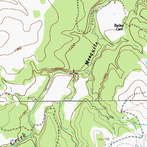 Topographic Map of Scott Hollow, TX