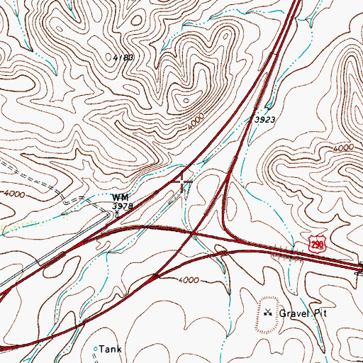 Topographic Map of Scroggins Draw, TX