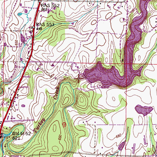 Topographic Map of Moulton Water Plant, AL