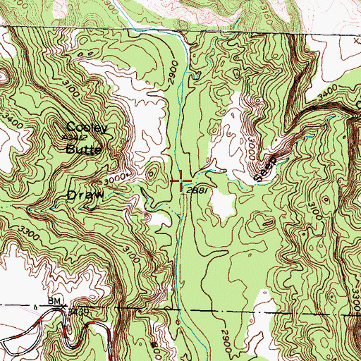 Topographic Map of Seep Canyon, TX
