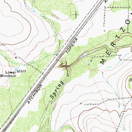 Topographic Map of Seep Draw, TX