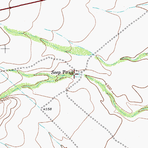 Topographic Map of Seep Tank, TX