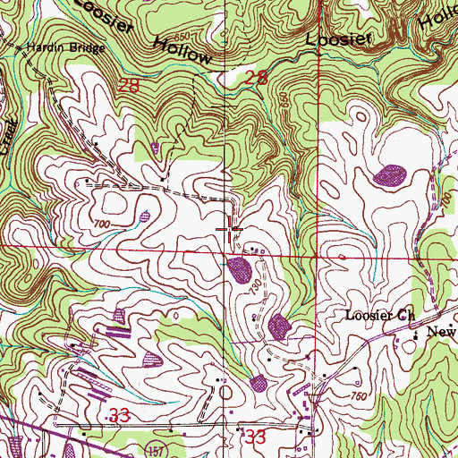 Topographic Map of Mount Olive Cemetery, AL