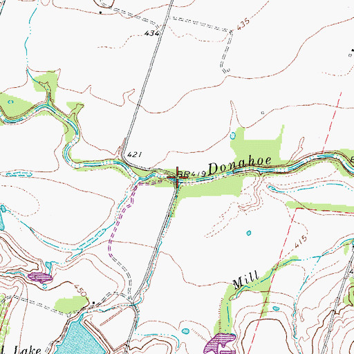 Topographic Map of Server Branch, TX