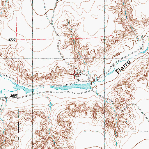 Topographic Map of Seven B Ranch, TX