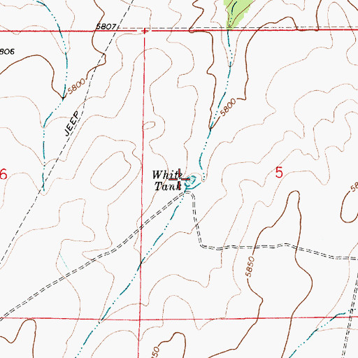 Topographic Map of White Tank, AZ
