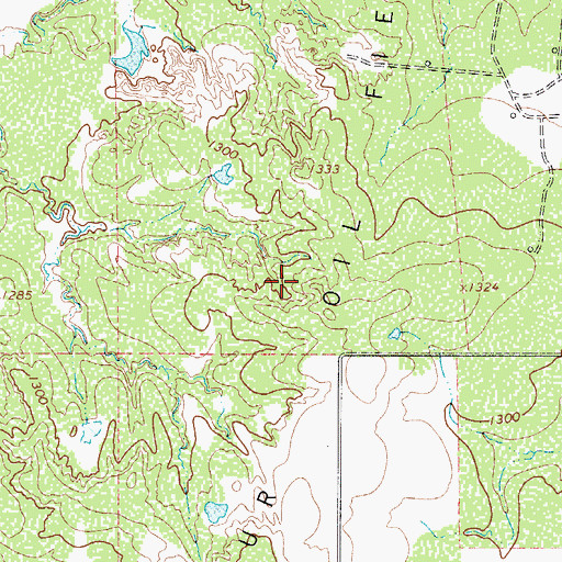 Topographic Map of Seymour Oil Field, TX
