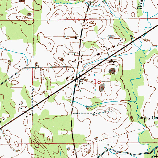 Topographic Map of Pittsburg, AL