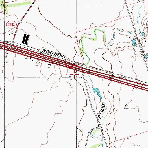 Topographic Map of Sharp Gin, TX