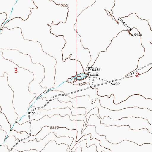 Topographic Map of White Tank, AZ