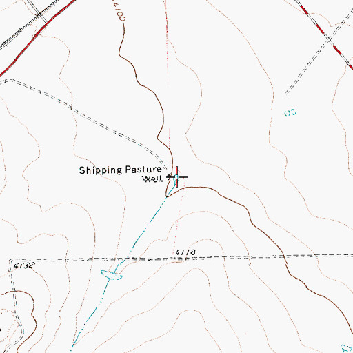 Topographic Map of Shipping Pasture Well, TX
