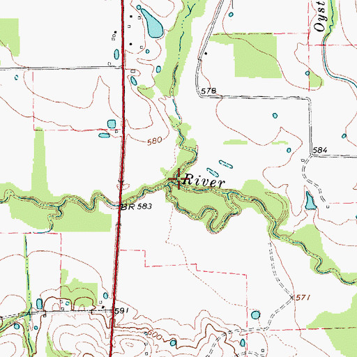 Topographic Map of Short Creek, TX
