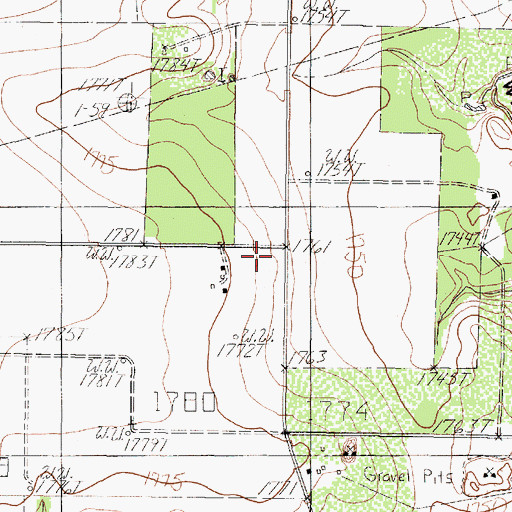 Topographic Map of Sikes School, TX