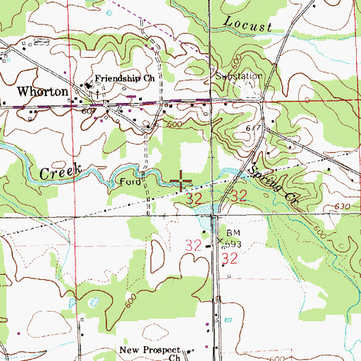Topographic Map of Abernathy Mill (historical), AL