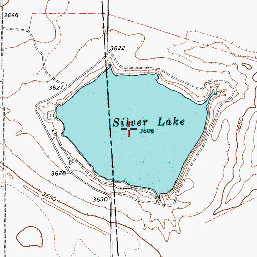 Topographic Map of Silver Lake, TX