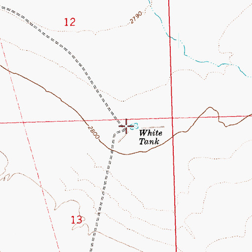 Topographic Map of White Tank, AZ