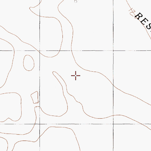 Topographic Map of Sinclair Cemetery, TX