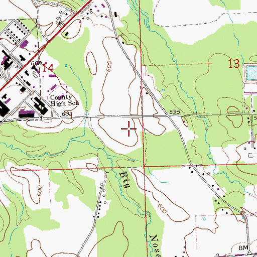 Topographic Map of Cherokee Medical Center, AL
