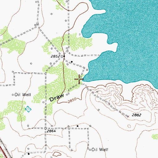 Topographic Map of Skinner Draw, TX