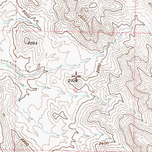 Topographic Map of White Tank Mountains, AZ