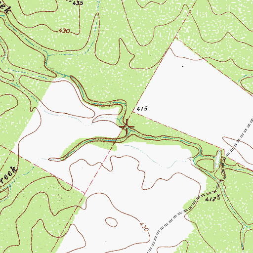 Topographic Map of Slaughter Creek, TX