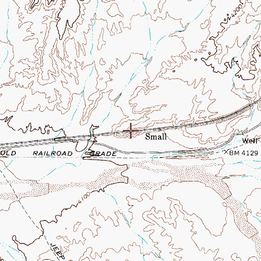 Topographic Map of Small, TX