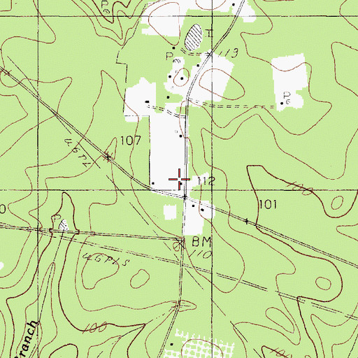 Topographic Map of Smart School, TX