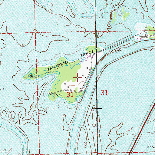 Topographic Map of Buffingtons Island, AL