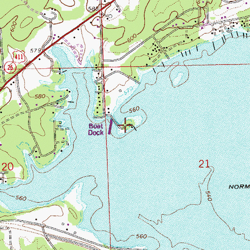 Topographic Map of Byrams Island, AL