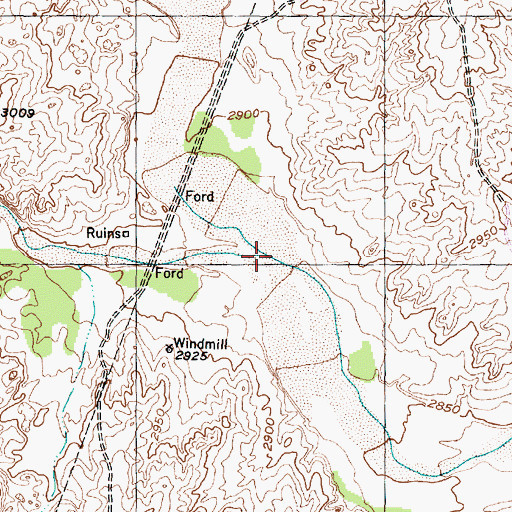 Topographic Map of Smokehouse Creek, TX